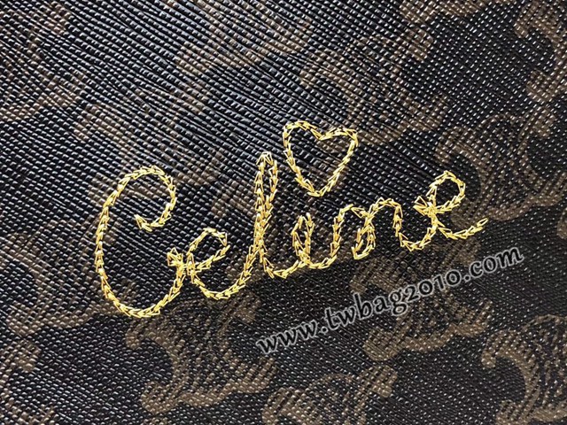 Celine專櫃2023春夏新色MiNi號豎款手袋 賽琳CABAS TRIOMPHE帆布迷你手提托特包 sldj2362